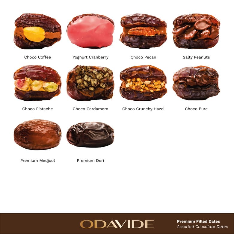 Assorted Chocolate Dates ODAVIDE