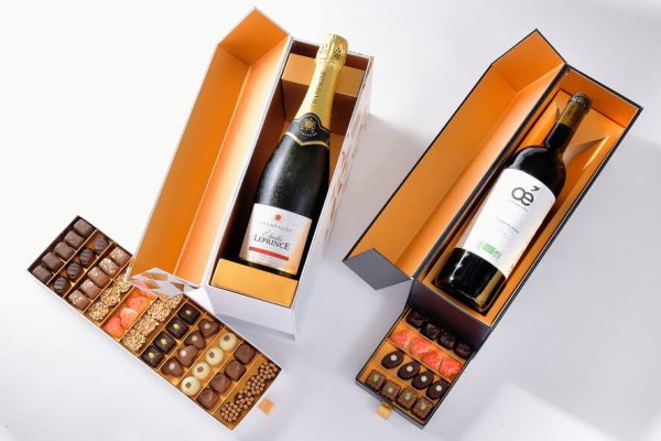 Odavide Luxury Champagne Giftbox With Handmade Mini Bonbons
